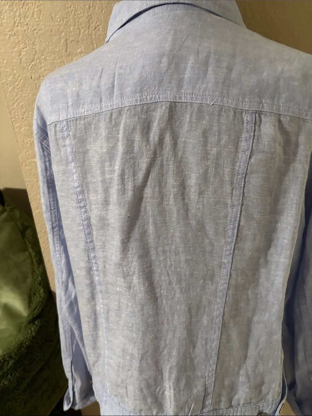 Jones & Co Women’s Light Blue Linen Jacket - Picture 6 of 6